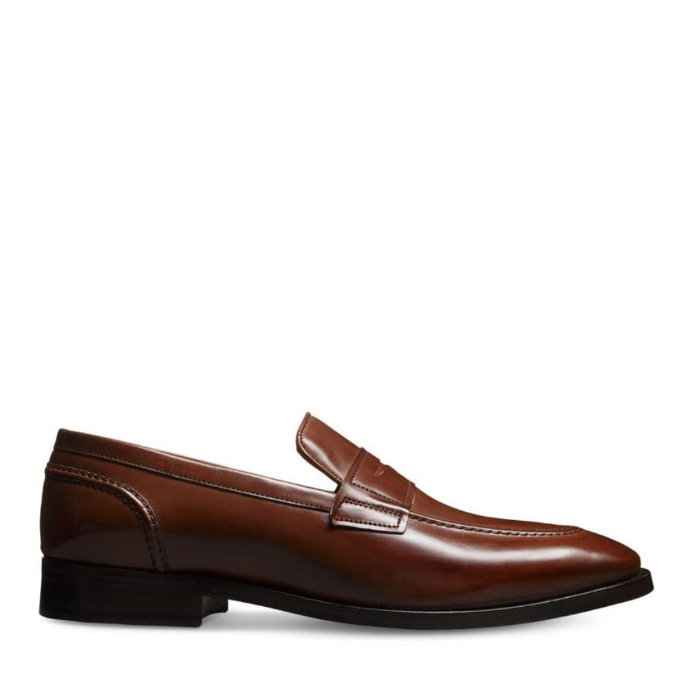 Bashwood Handmade Brown Leather Strap Loafers For Men
